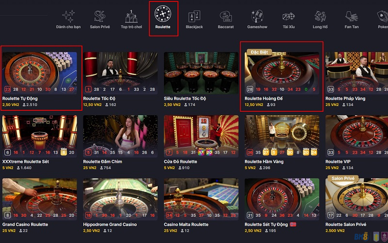 cách chơi Roulette luôn thắng tại BK8